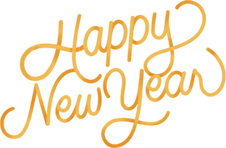 Semi Bold Textured New Year Greetings Happy New Year